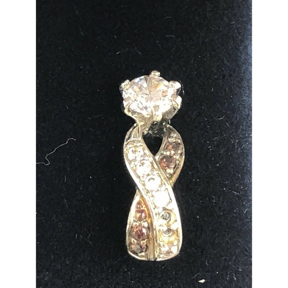 Danbury Mint Ruby CZ Drop Post Earrings - Picture 10 of 11